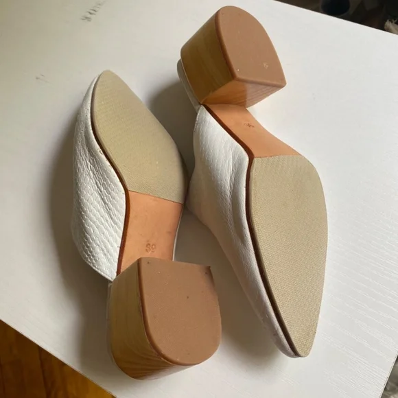 JAMES | SMITH James Smith WHITE PYTHON  mules clogs - Picture 5 of 8